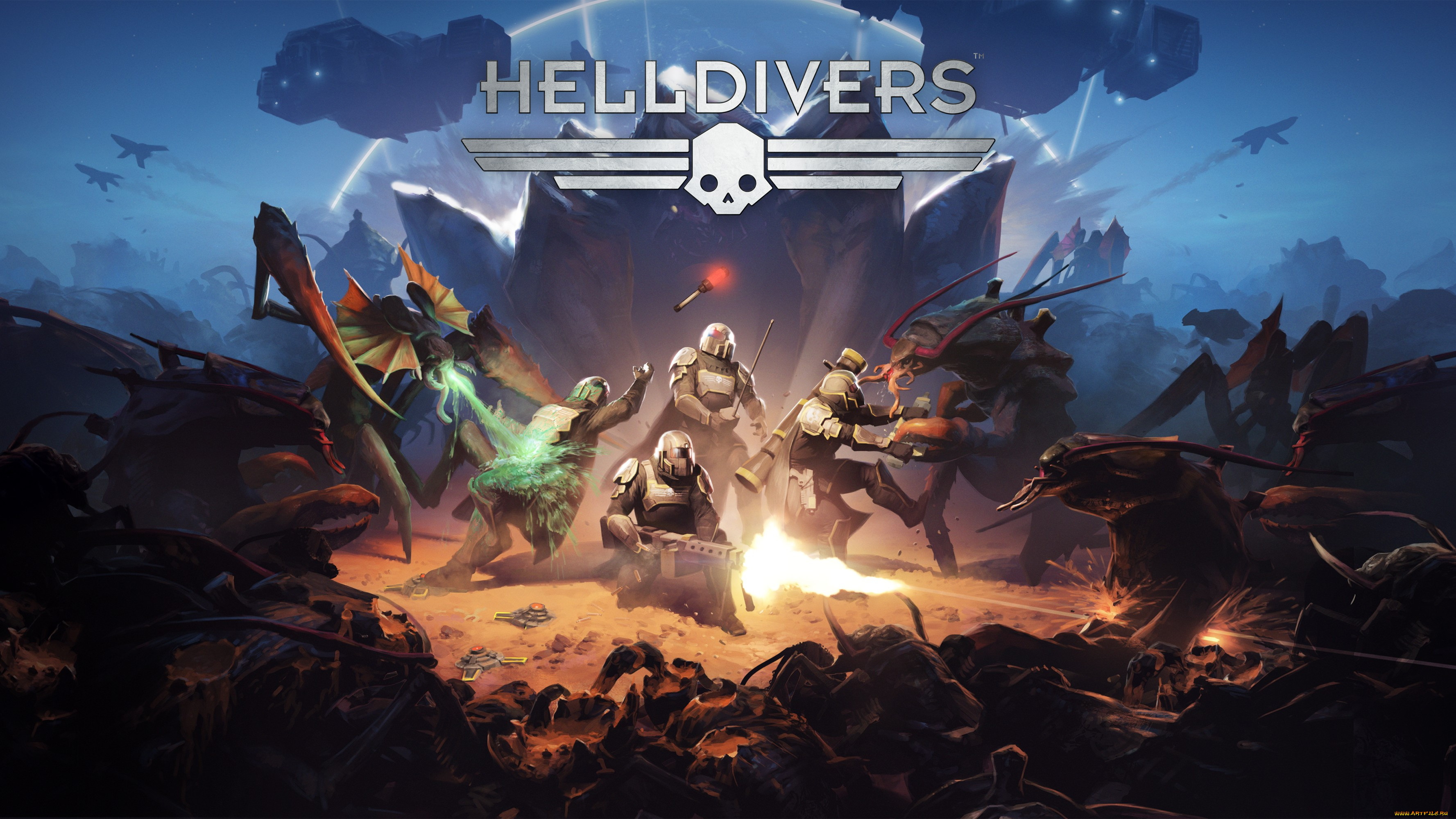 Обои Helldivers Видео Игры Helldivers, обои для рабочего стола, фотографии  helldivers, видео игры, - helldivers, онлайн, триллер, шутер, action Обои  для рабочего стола, скачать обои картинки заставки на рабочий стол.